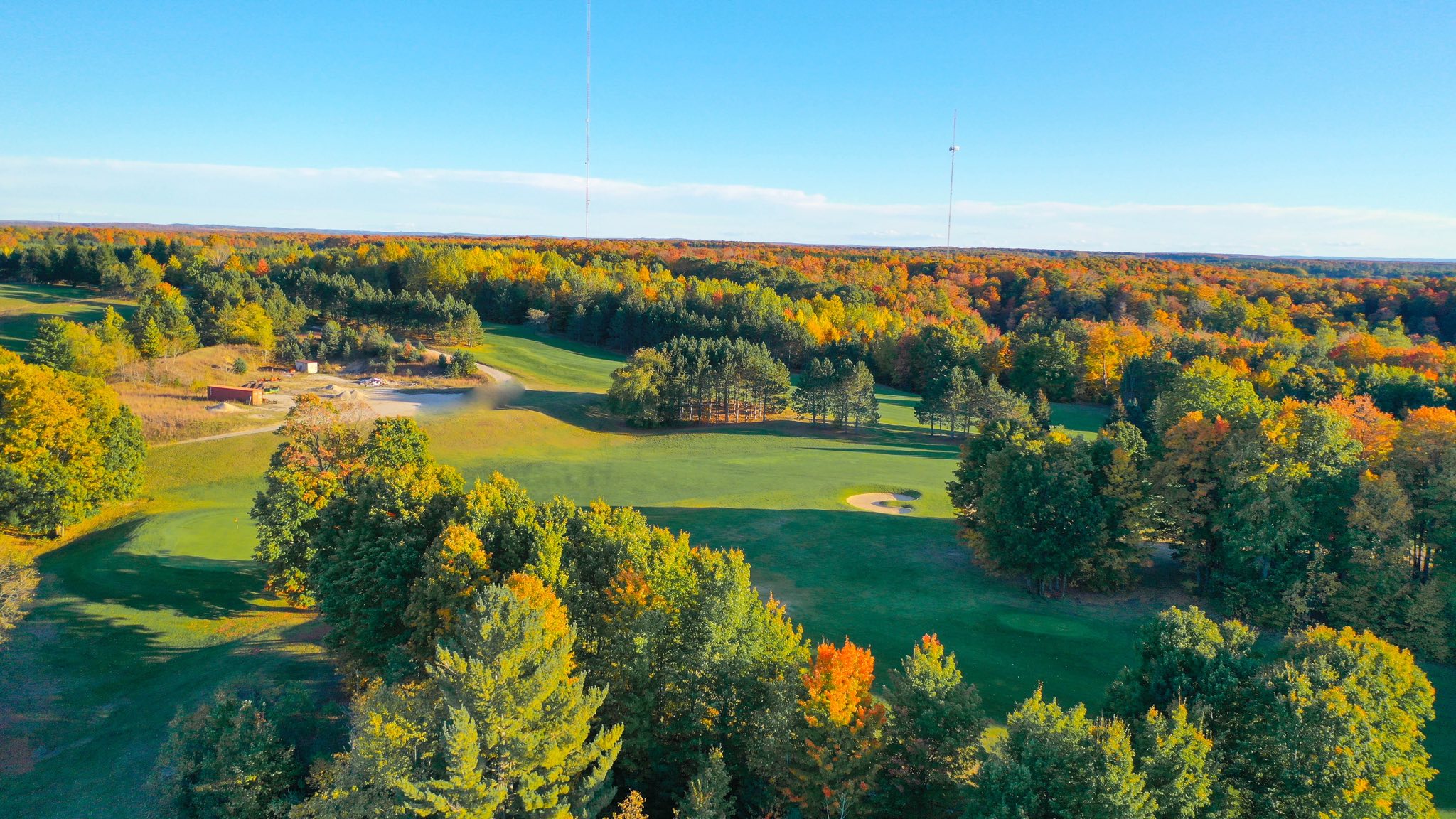 Bird's Eye view of golf course