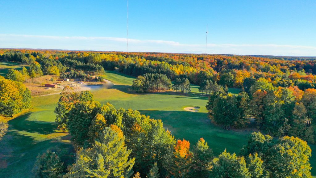 Bird's Eye view of golf course